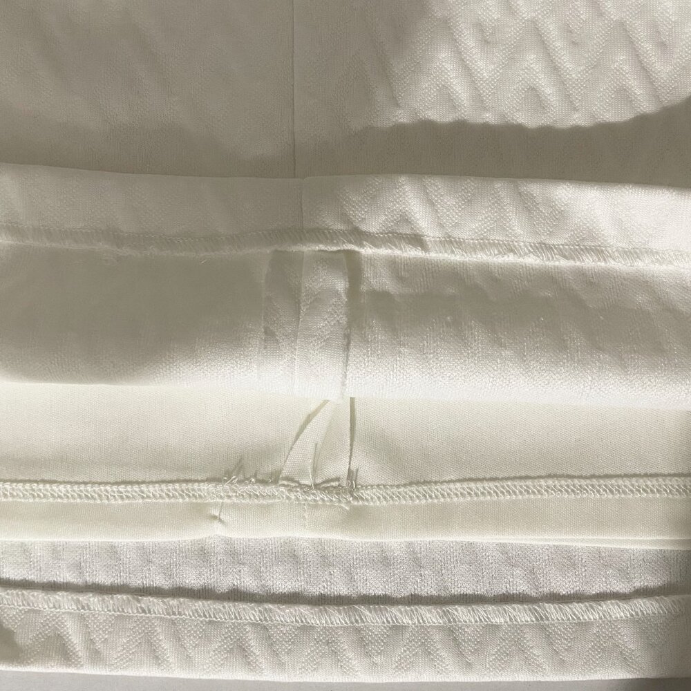 Sangria White Textured Midi Dress | Short Sleeve | Size 4 | NWT - Picture 10 of 12
